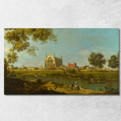 Eton College Canaletto cnl12 quadro stampato su tela