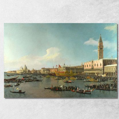 Il Bacino Di San Marco Nel Giorno Dell'Ascensione Canaletto cnl16 quadro stampato su tela