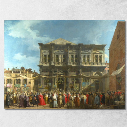 La Festa Di San Rocco Canaletto cnl18 quadro stampato su tela