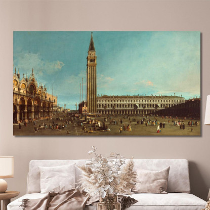 The Piazza San Marco Venice Canaletto cnl21 quadro stampato su tela