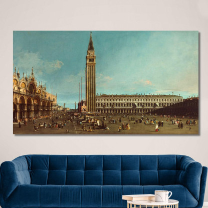 The Piazza San Marco Venice Canaletto cnl21 quadro stampato su tela