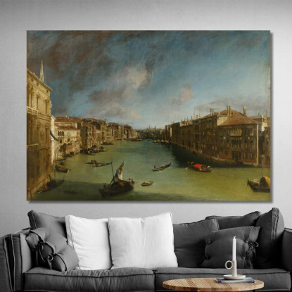 Canal Grande Da Palazzo Balbi Verso Rialto Canaletto cnl29 quadro stampato su tela