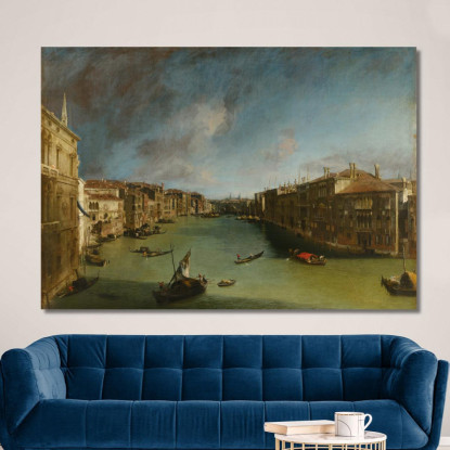 Canal Grande Da Palazzo Balbi Verso Rialto Canaletto cnl29 quadro stampato su tela