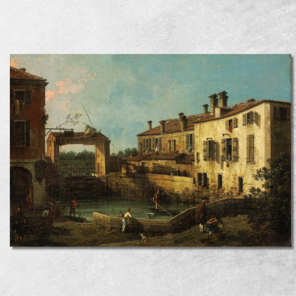 Chiusa Nei Pressi Di Dolo Canaletto cnl31 quadro stampato su tela