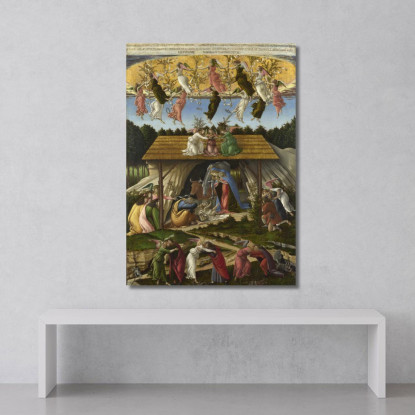 Natività Mistica Sandro Botticelli sbt2 quadro stampato su tela