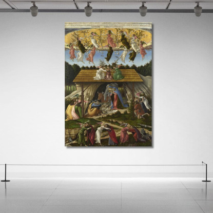 Natività Mistica Sandro Botticelli sbt2 quadro stampato su tela