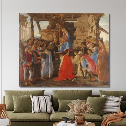 Adorazione Dei Magi Sandro Botticelli sbt10 quadro stampato su tela