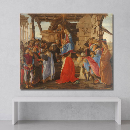 Adorazione Dei Magi Sandro Botticelli sbt10 quadro stampato su tela