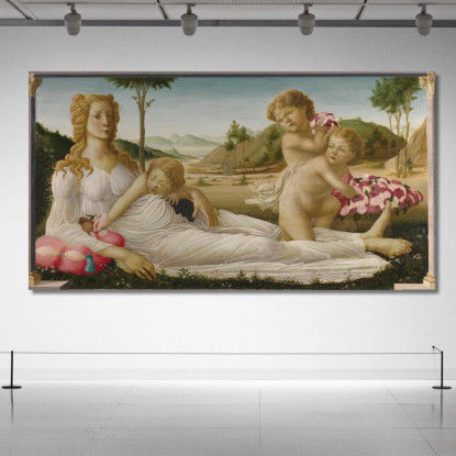 Allegoria Sandro Botticelli sbt11 quadro stampato su tela