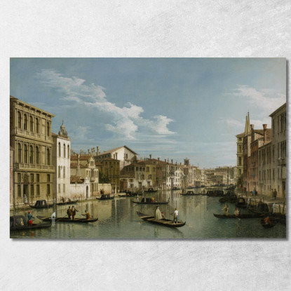 The Grand Canal In Venice From Palazzo Flangini To Campo San Marcuola Canaletto cnl46 quadro stampato su tela