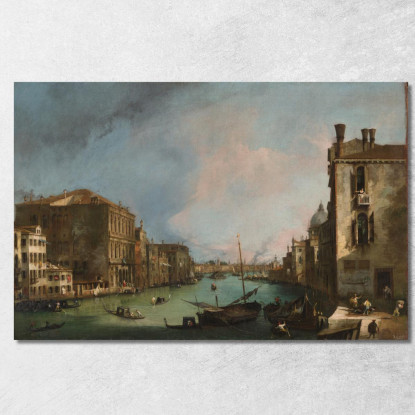 Il Canal Grande A Venezia Con Il Palazzo Corner Ca Grande Canaletto cnl47 quadro stampato su tela