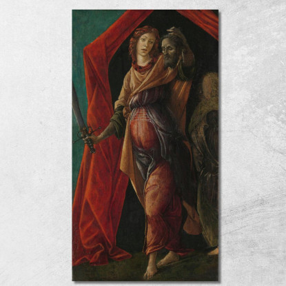 Giuditta Con La Testa Di Oloferne Sandro Botticelli sbt17 quadro stampato su tela