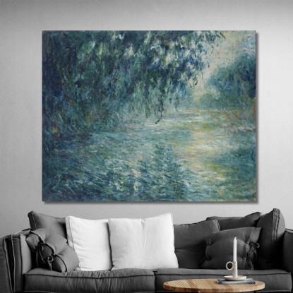 Mattina Sulla Senna Claude Monet mnt281 quadro stampato su tela