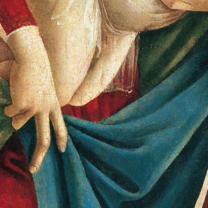 Madonna Col Bambino E San Giovannino Sandro Botticelli sbt22 quadro stampato su tela