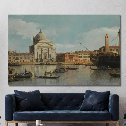 Una Veduta Delle Chiese Del Redentore E Di San Giacomo Canaletto cnl56 quadro stampato su tela