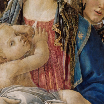 Maria Con Il Bambino E Angeli Cantanti Sandro Botticelli sbt24 quadro stampato su tela