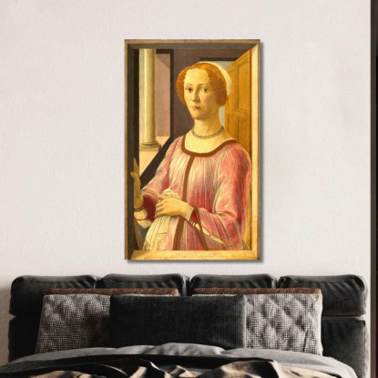 Portrait Of Smeralda Bandinelli Sandro Botticelli sbt30 quadro stampato su tela