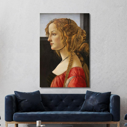 Sandro Botticelli Ritratto Di Profilo Di Una Ragazza Forse Simonetta Vespucci Sandro Botticelli sbt31 quadro stampato su tela