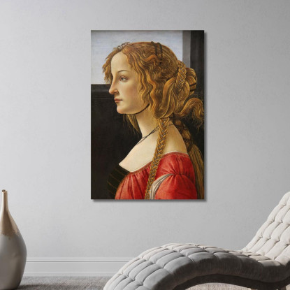 Sandro Botticelli Ritratto Di Profilo Di Una Ragazza Forse Simonetta Vespucci Sandro Botticelli sbt31 quadro stampato su tela