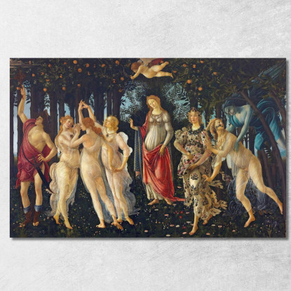 Primavera Sandro Botticelli sbt32 quadro stampato su tela