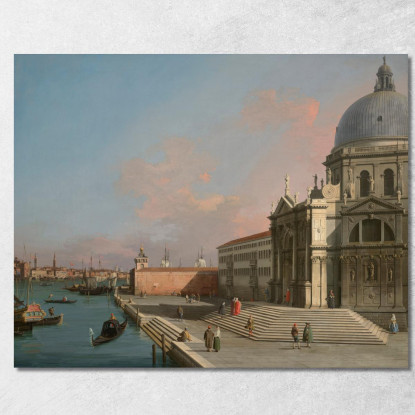 Venezia Il Canal Grande Guardando Ad Est Con Santa Maria Della Salute Canaletto cnl65 quadro stampato su tela