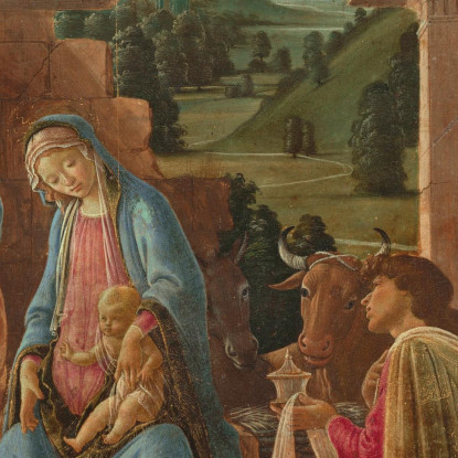 L'Adorazione Dei Magi Sandro Botticelli sbt35 quadro stampato su tela