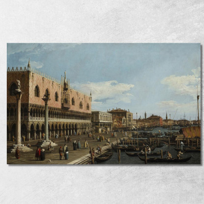 Venice The Riva Degli Schiavoni Canaletto cnl69 quadro stampato su tela