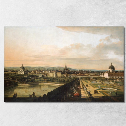 Vienna Vista Dal Palazzo Del Belvedere Canaletto cnl70 quadro stampato su tela