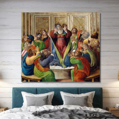 La Discesa Dello Spirito Santo Sandro Botticelli sbt38 quadro stampato su tela