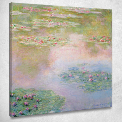 Ninfee Claude Monet mnt286 quadro stampato su tela