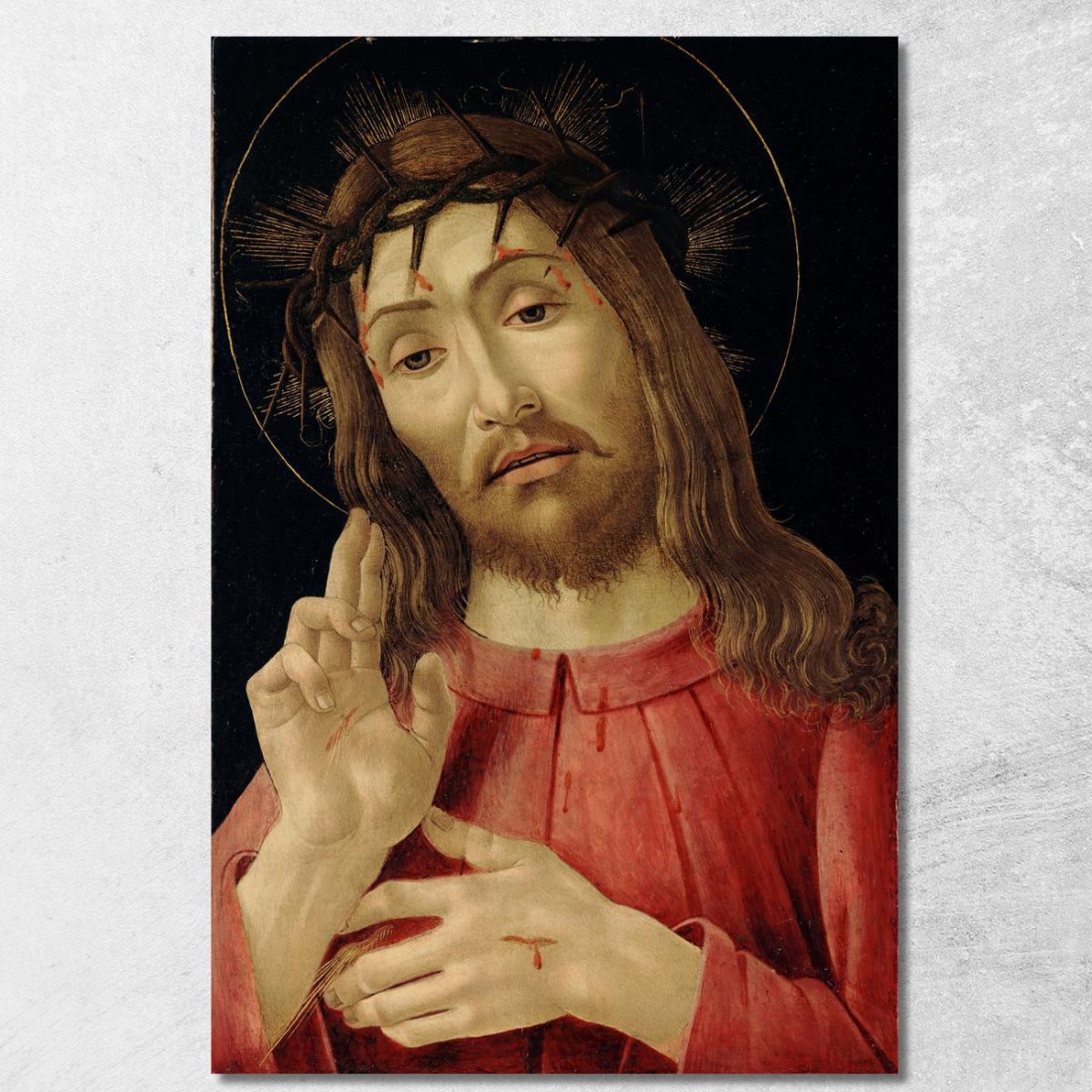 Il Cristo Risorto Sandro Botticelli sbt40 quadro stampato su tela