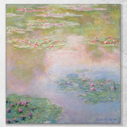 Ninfee Claude Monet mnt286 quadro stampato su tela