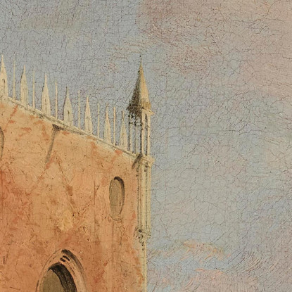 Vista Della Piazzetta San Marco Guardando Verso Sud Canaletto cnl74 quadro stampato su tela