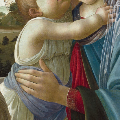 Madonna Col Bambino E Un Angelo Sandro Botticelli sbt44 quadro stampato su tela