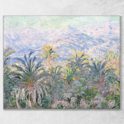 Palme A Bordighera 1884 Claude Monet mnt288 quadro stampato su tela