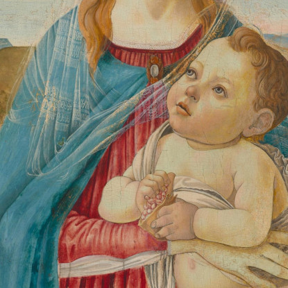 Vergine Col Bambino Sandro Botticelli sbt48 quadro stampato su tela