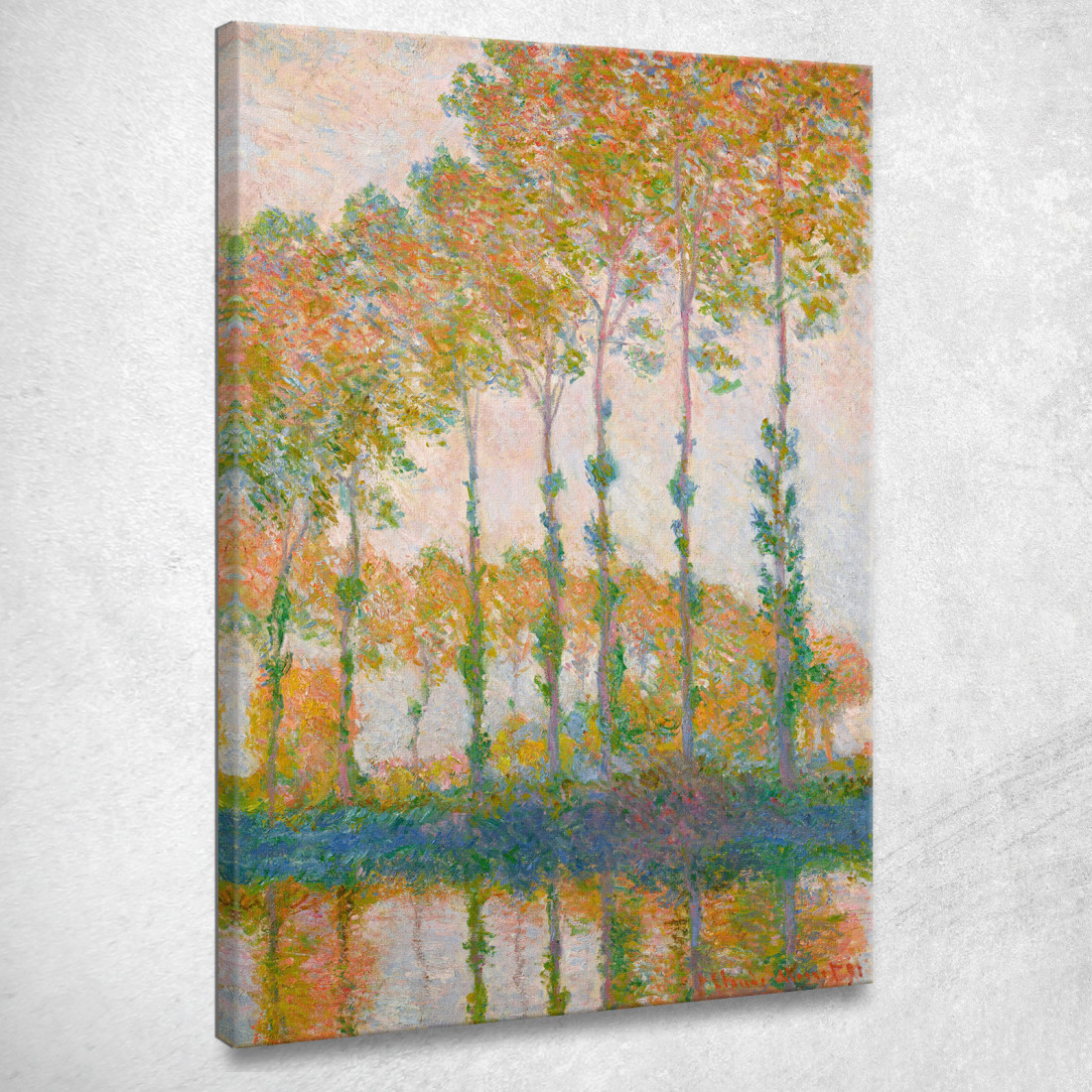 Pioppi Sulle Rive Dell'Epte In Autunno Claude Monet mnt290 quadro stampato su tela