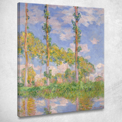 Pioppi Al Sole Claude Monet mnt293 quadro stampato su tela