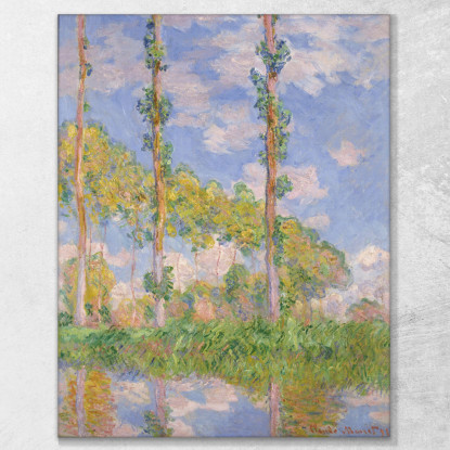 Pioppi Al Sole Claude Monet mnt293 quadro stampato su tela