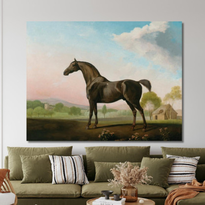 Il Dolce William Di Lord Grosvenor In Un Paesaggio George Stubbs gst27 quadro stampato su tela