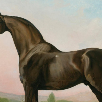Il Dolce William Di Lord Grosvenor In Un Paesaggio George Stubbs gst27 quadro stampato su tela