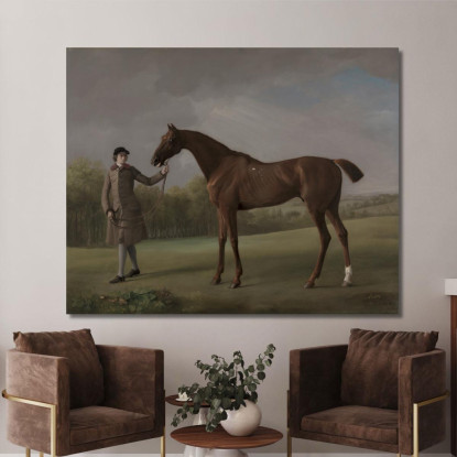 Lustro Tenuto Da Uno Sposo George Stubbs gst28 quadro stampato su tela