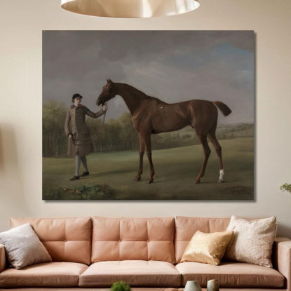 Lustro Tenuto Da Uno Sposo George Stubbs gst28 quadro stampato su tela