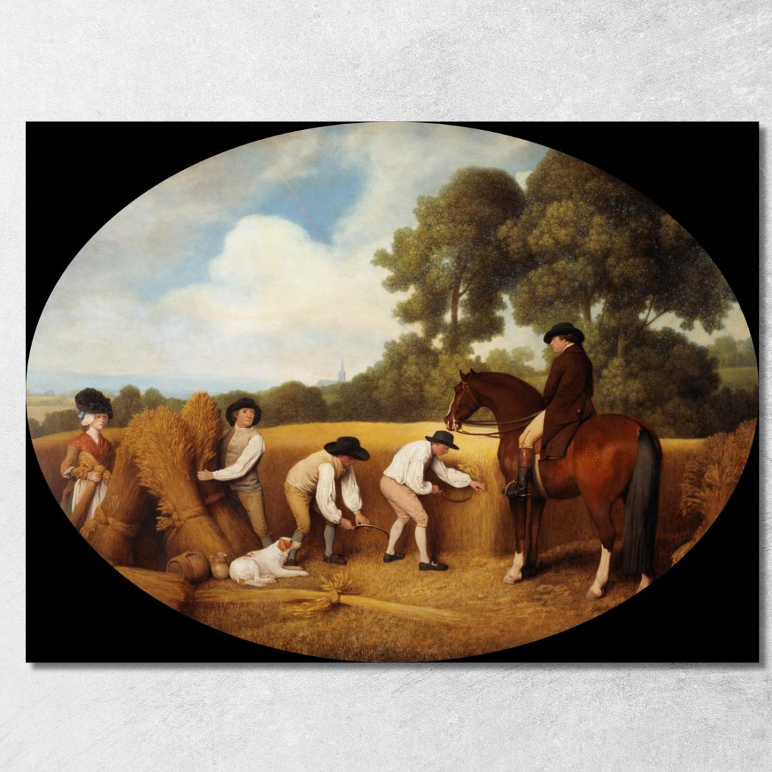 Mietitori George Stubbs gst35 quadro stampato su tela