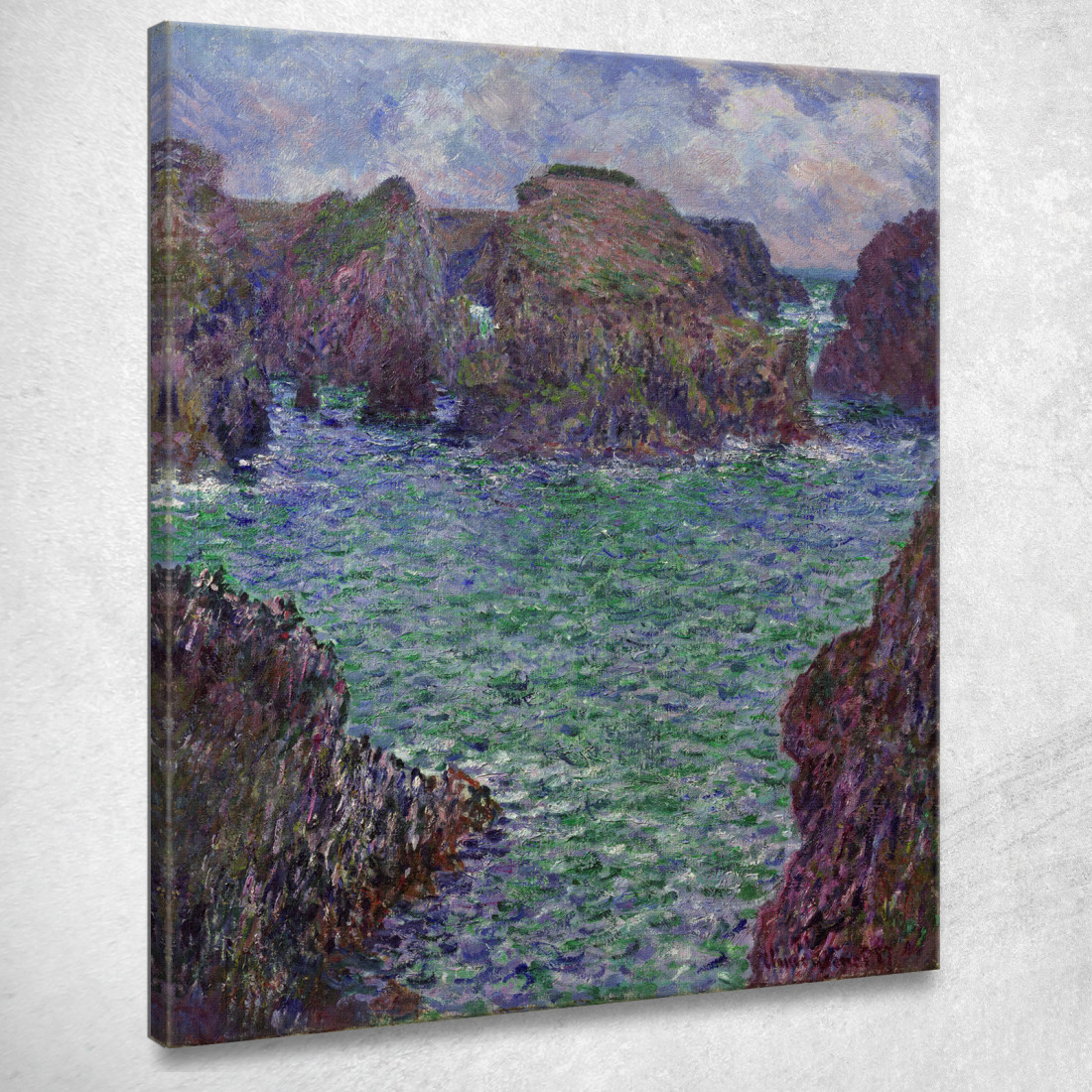 Port-Goulphar Belle-Île Claude Monet mnt297 quadro stampato su tela