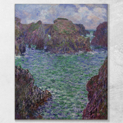 Port-Goulphar Belle-Île Claude Monet mnt297 quadro stampato su tela