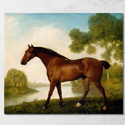 Legare Un Cacciatore George Stubbs gst45 quadro stampato su tela