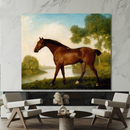 Legare Un Cacciatore George Stubbs gst45 quadro stampato su tela