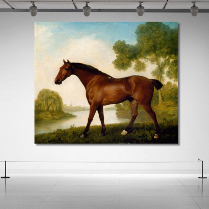 Legare Un Cacciatore George Stubbs gst45 quadro stampato su tela