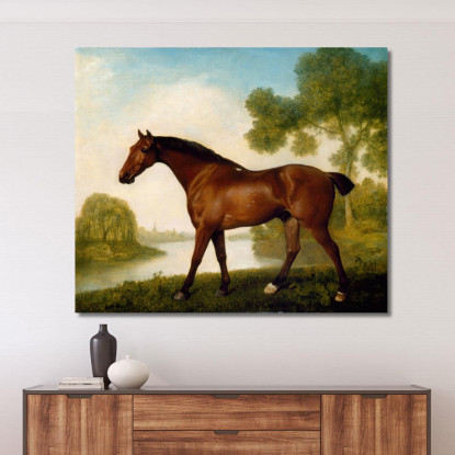 Legare Un Cacciatore George Stubbs gst45 quadro stampato su tela